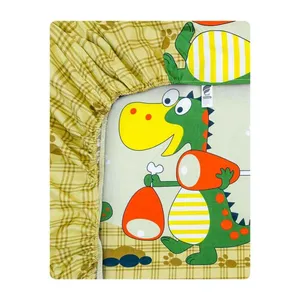 ملحفه آدنو مدل Dinosaur کد MC01 سایز 90x200 سانتی‌متر