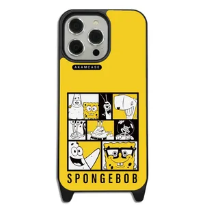 AKAM AMC-WLA14PROMAX-SPONGE BOB3 Cover For Apple iPhone 14 Pro Max