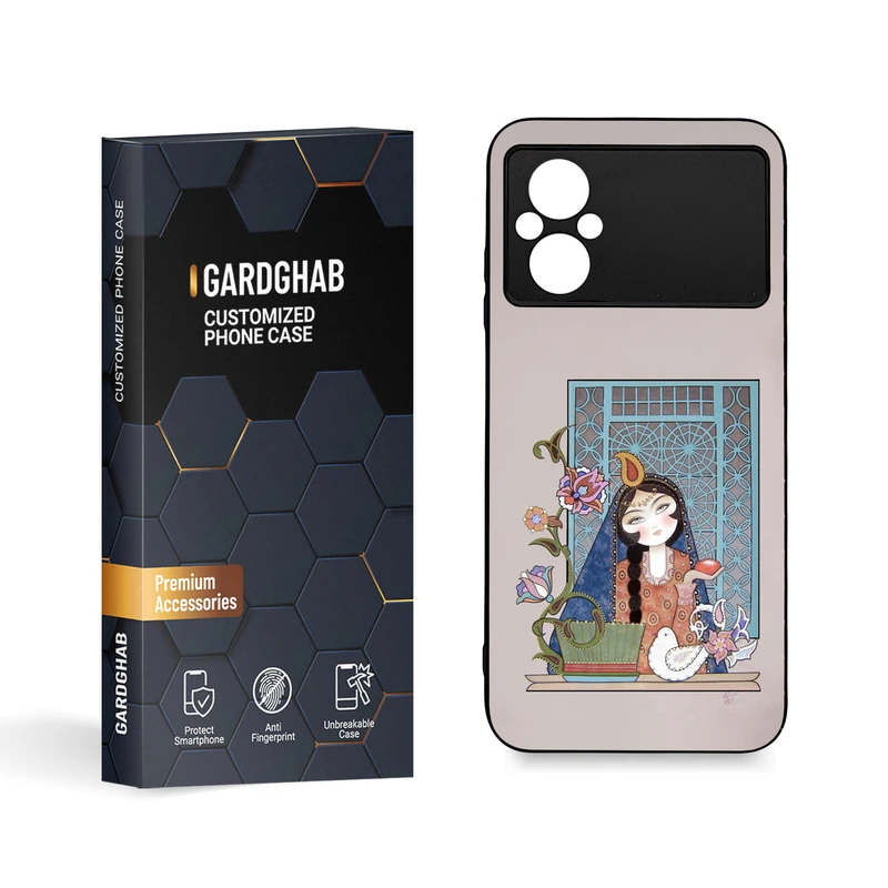 کاور گارد قاب مدل دخترانه مناسب برای گوشی موبایل شیائومی Poco M4 5G / Poco M5 4G