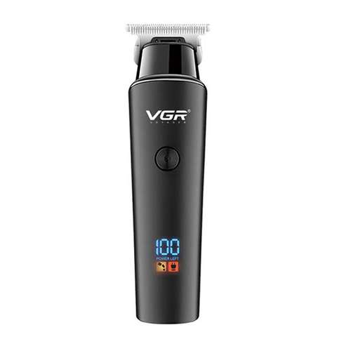 ماشین اصلاح موی سر و صورت تریمر وی جی آر مدل PROFESSIONAL V_00937، با قابلیت شارژ سریع، دارای نمایشگر دیجیتال، منبع انرژی باتری قابل شارژ، جنس تیغه استیل ضد زنگ، مدت زمان شارژ 240 دقیقه و مدت زمان استفاده پس از شارژ 500 دقیقه