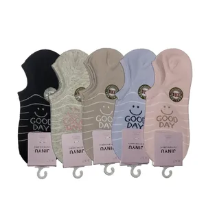 جوراب کالج دخترانه مدل لبخند کد 04005 بسته 5 عددی