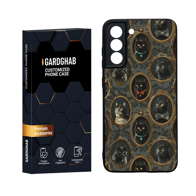  کاور گارد قاب مدل دور ژله ای پشت گلس فانتزی مناسب برای گوشی موبایل سامسونگ Galaxy S21 FE 