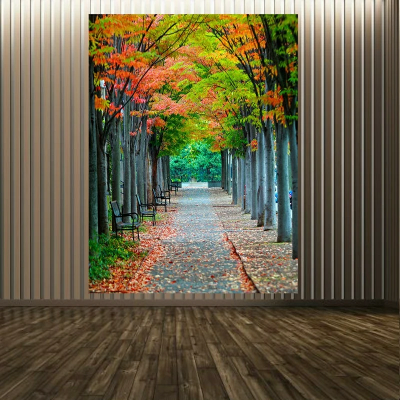  پوستر دیواری طرح خیابان پاییزی کد SPD14100