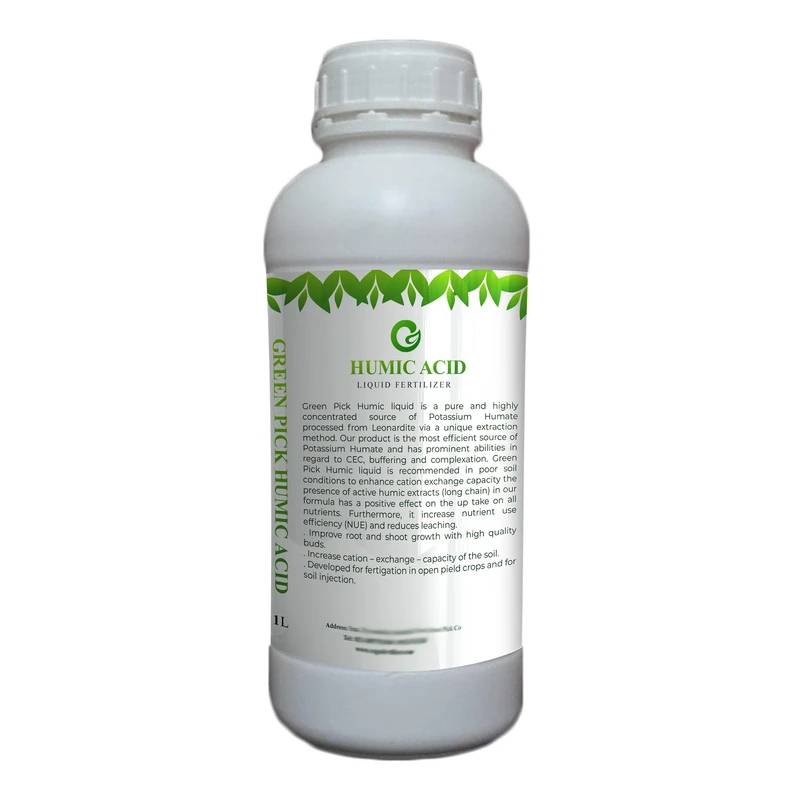 عکس شماره 2 : کود مایع هیومیک اسید گرین پیک مدل hu1000 حجم 1 لیتر