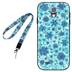 Megafone Snow Flake 0014 Cover For Samsung Galaxy S4 Mobile Neckband 