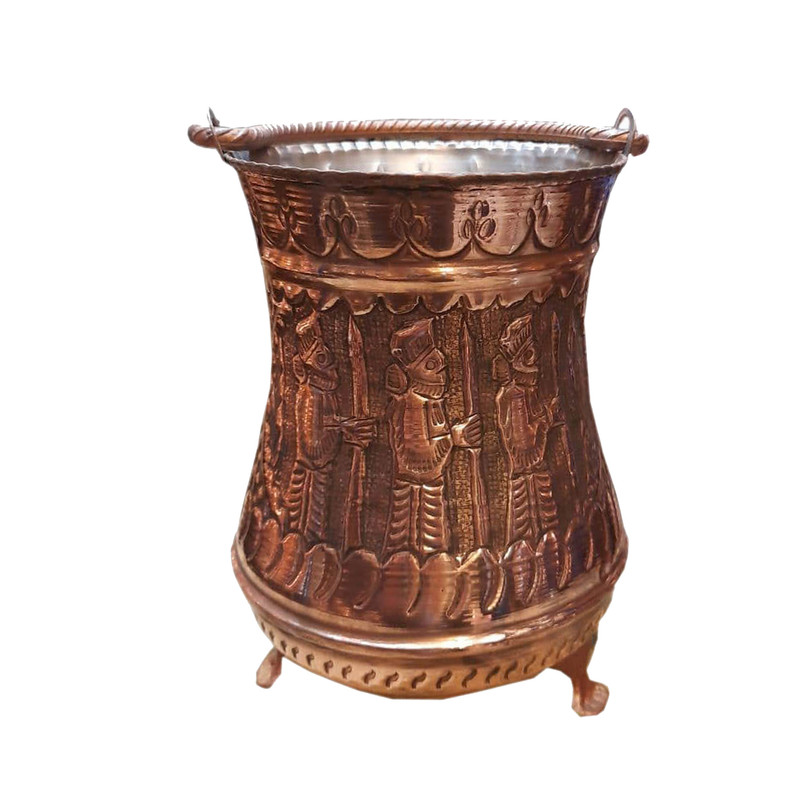 سطل مسی طرح هخامنشی کد 8539