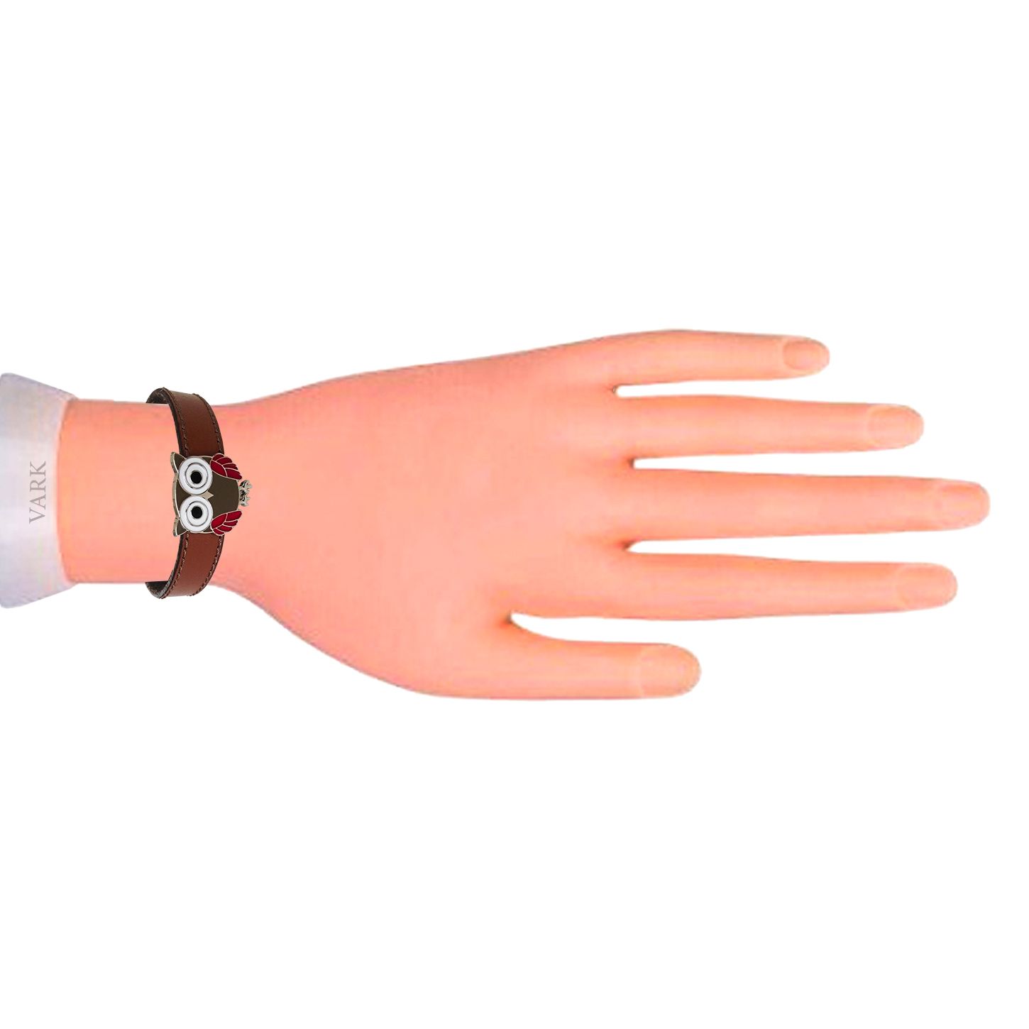 دستبند چرم وارک طرح جغد مدل آیشن کد rb194 -  - 14