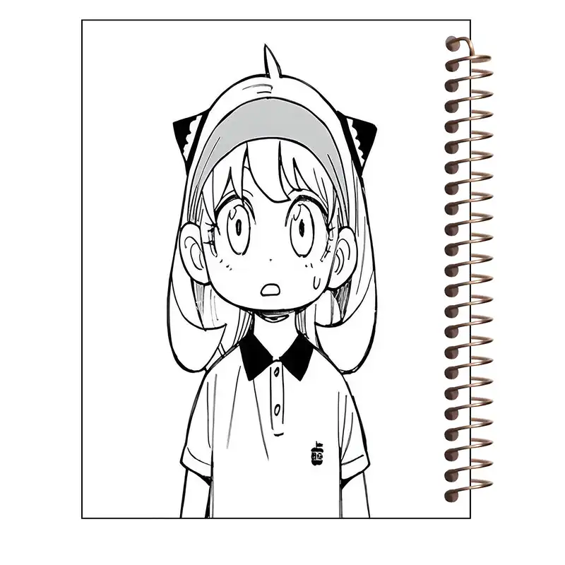 دفتر رنگ آمیزی 40 برگ طرح انیمه مدل انیا کد R56