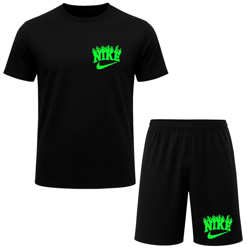 ست تیشرت آستین کوتاه و شلوارک راحتی مردانه مدل A39 