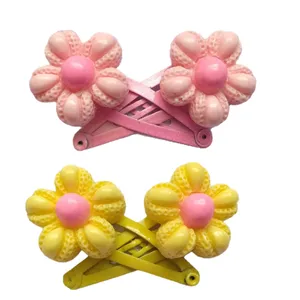 گیره مو دخترانه مدل گل بسته 4 عددی