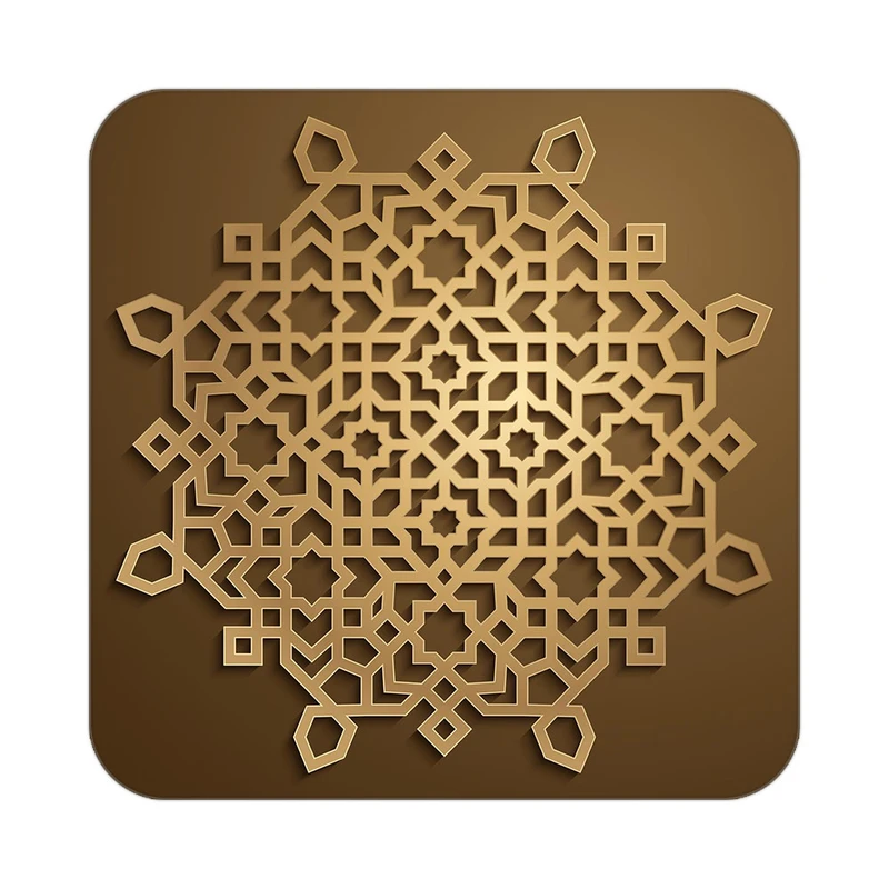 زیر لیوانی کاکتی طرح اسلیمی مدل mg10360