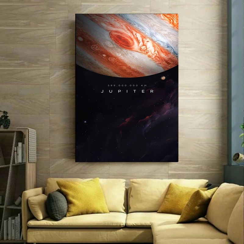 پوستر مدل بک لایت طرح سیاره مشتری کد AR30732