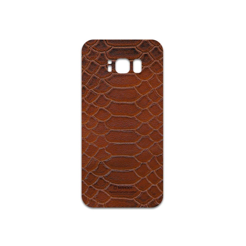 برچسب پوششی ماهوت مدل Brown-Snake-Leather مناسب برای گوشی موبایل سامسونگ Galaxy S8