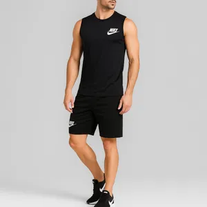 ست تاپ و شلوارک مردانه مدل 03 رنگ مشکی