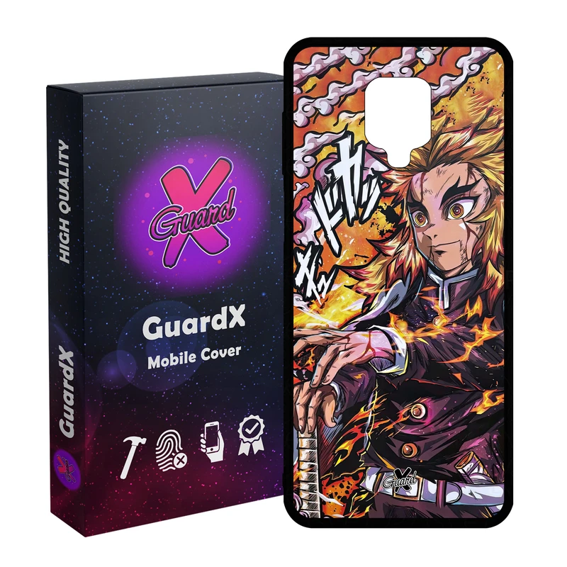 کاور گارد ایکس طرح شیطان کش انیمه مدل Glass10587 مناسب برای گوشی موبایل شیائومی Redmi Note9 Pro/Note 9 Pro Max/Redmi Note 9S/MI Poco M2 Pro