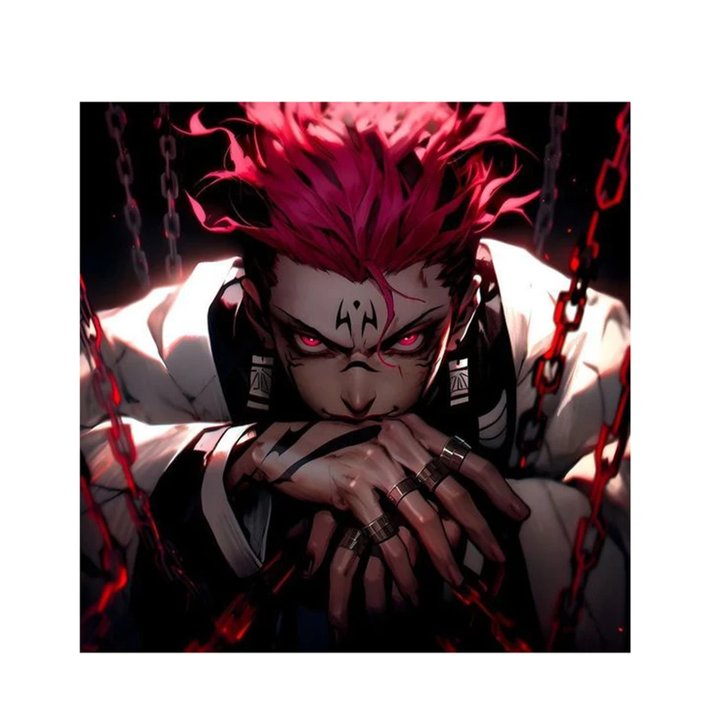 استیکر لپ تاپ و موبایل مدل انیمه طرح جوجوتسو کایسن ریومن سوکونا jujutsu kaisen ryomen sukuna کد 595