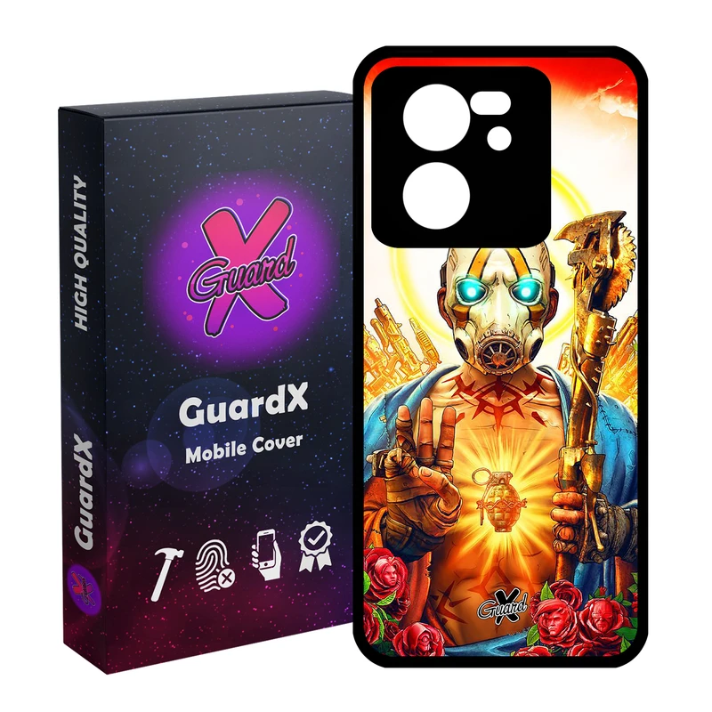 کاور گارد ایکس طرح Borderlands مدل Glass10068 مناسب برای گوشی موبایل شیائومی 13T/13T Pro/Redmi K60 Ultra