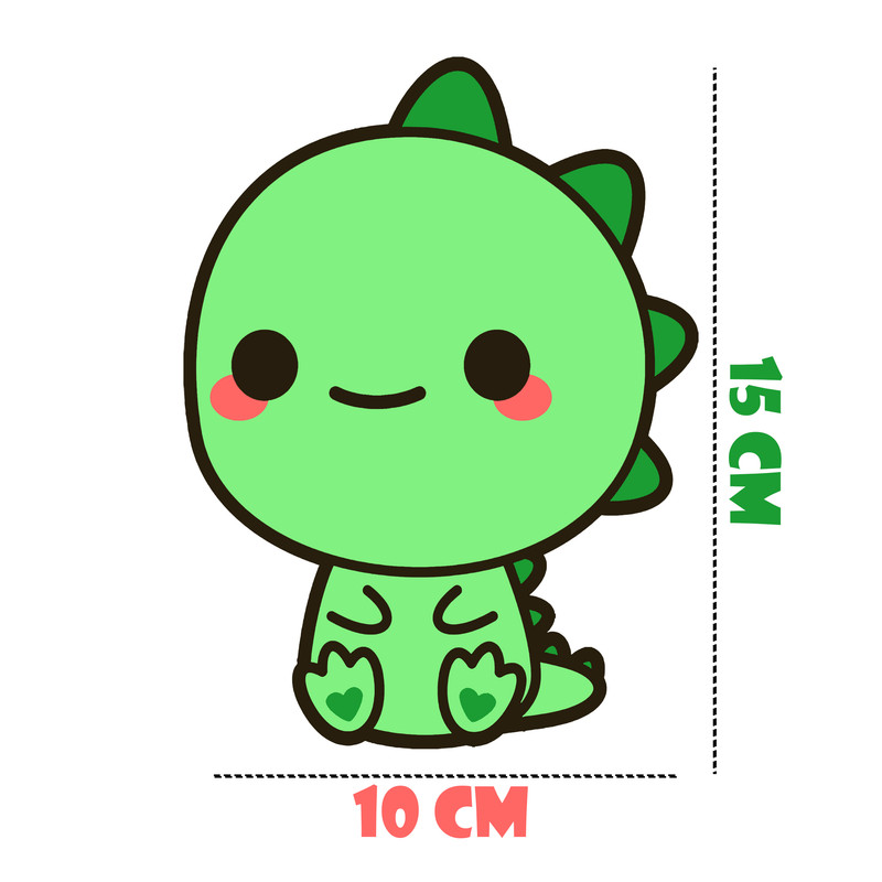 استیکر لپ تاپ مدل دایناسور کوچولو