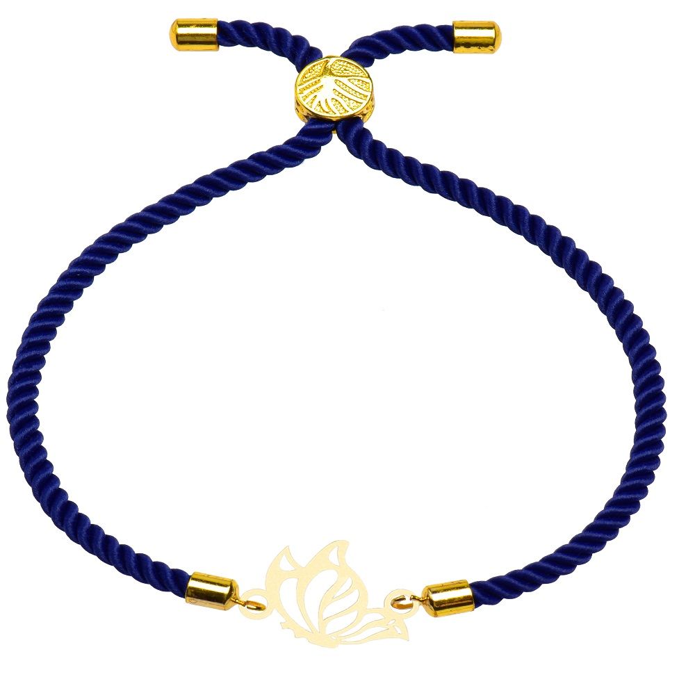 دستبند طلا 18 عیار زنانه کرابو طرح پروانه مدل kr10060 -  - 1