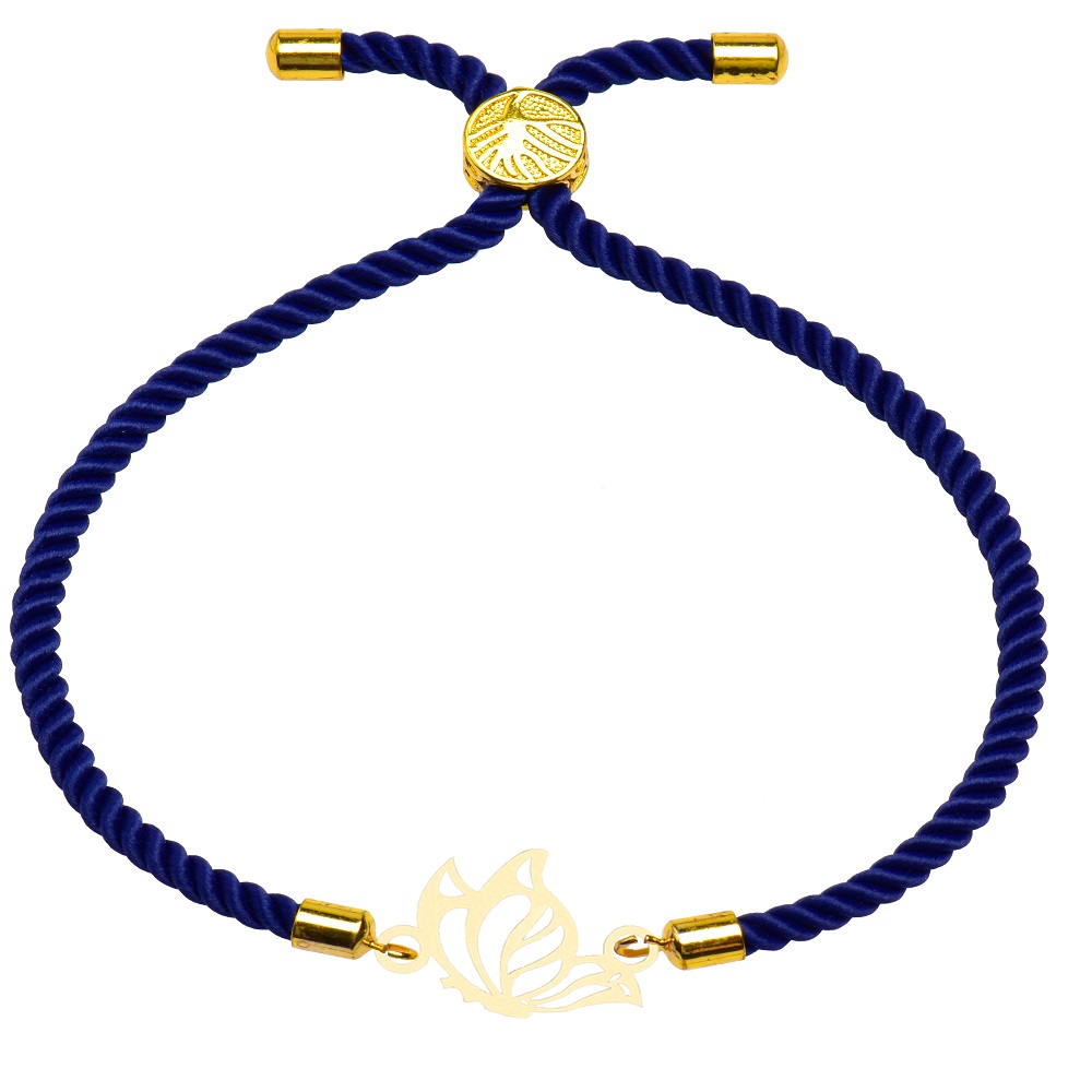 دستبند طلا 18 عیار زنانه کرابو طرح پروانه مدل kr10060 -  - 2