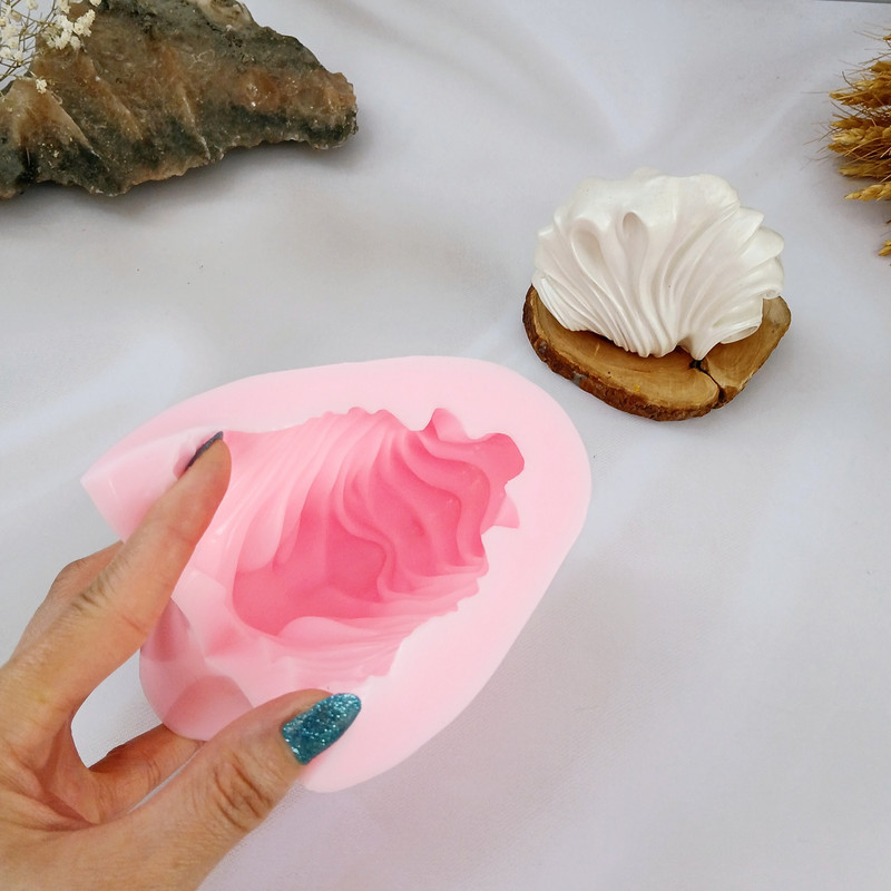 قالب شمع کوشا اکسسوری مدل صدف موج