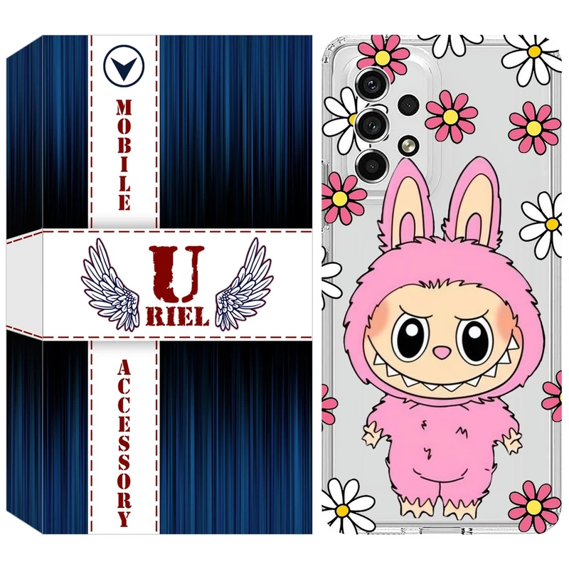 کاور یوریل مدل Clear کد 106 طرح لبوبو Labubu مناسب برای گوشی موبایل سامسونگ Galaxy A13 4G