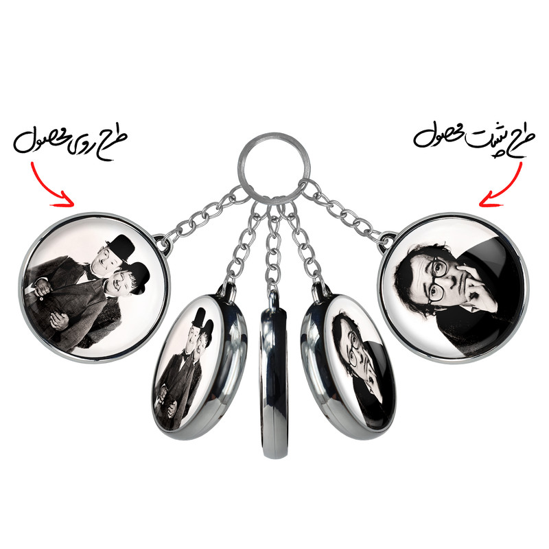 جاکلیدی خندالو طرح لورل و هاردی و وودی آلن مدل دوطرفه کد 1005310056 جاکلیدی خندالو طرح لورل و هاردی و وودی آلن مدل دوطرفه کد 1005310056