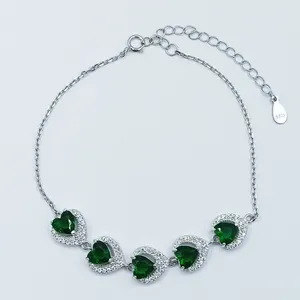 دستبند نقره زنانه سلین کالا مدل زمرد ce-As276