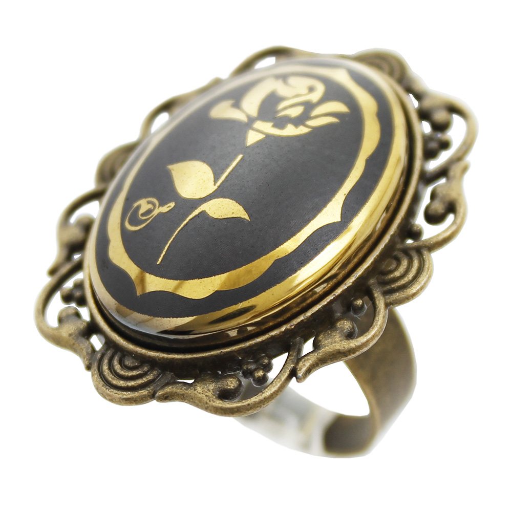 انگشتر زنانه مدل  حدید طرح نماد فروردین ماه کد 70240