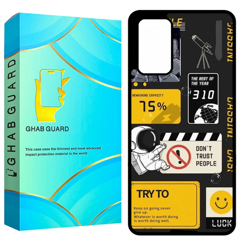 کاور قاب گارد طرح فضانورد مدل GCHPA72 مناسب برای گوشی موبایل سامسونگ Galaxy A72 4G