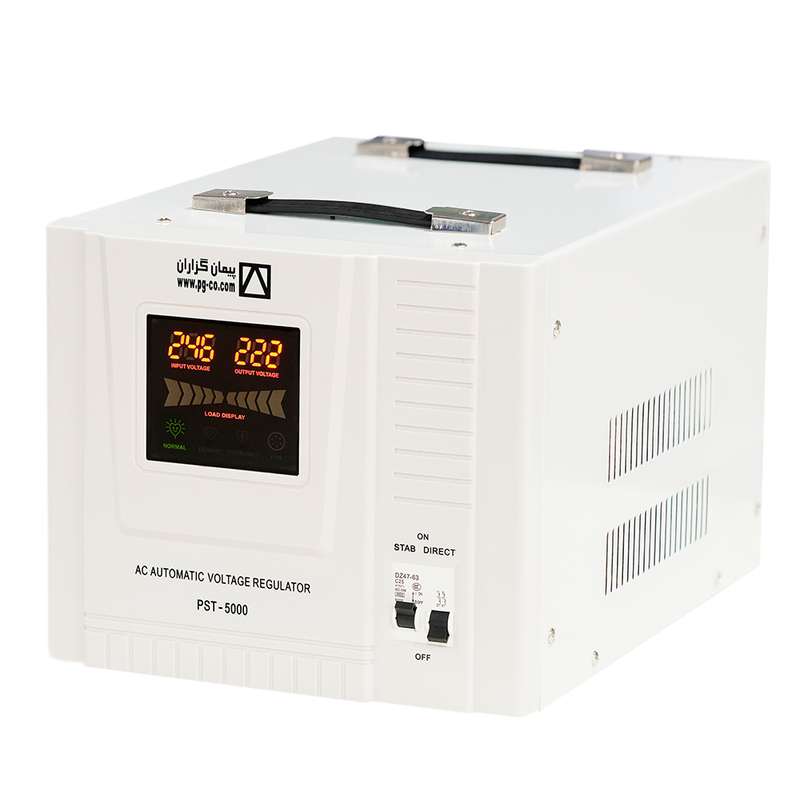 استالابزر سرو موتوری پیمان گزاران مدل PST-5000  ظرفیت 5000 ولت آمپر