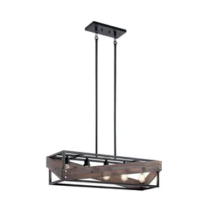 لوستر چوبی مدل راف