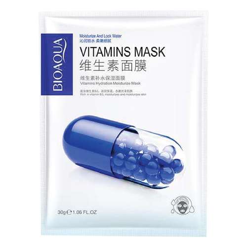 ماسک صورت بایو آکوا مدل ویتامین B3 وزن 30 گرم