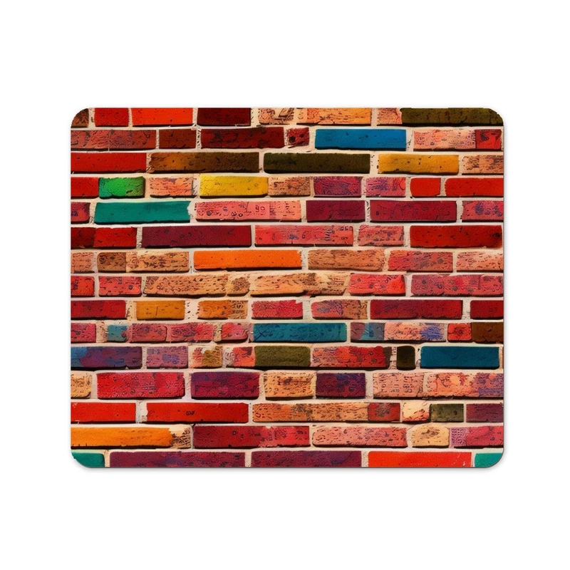 ماوس پد پاد آفرین طرح دیوار آجری کد 646 سایز 19*24 سانتی متر