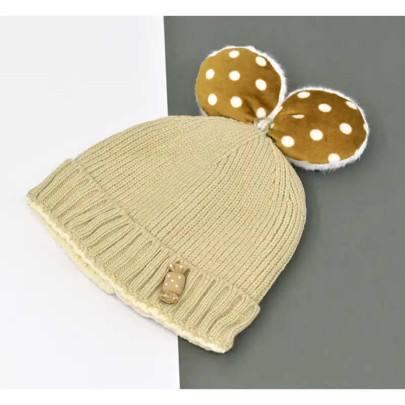 کلاه بافتنی بچگانه مدل پوپو کد 3886