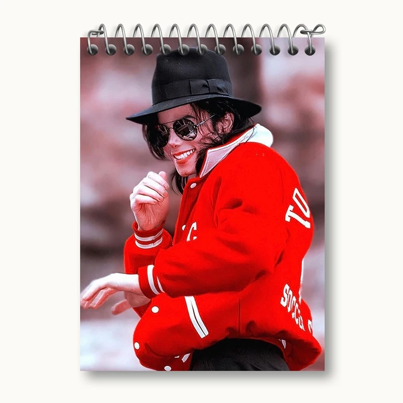 دفتر یادداشت 50 برگ خندالو مدل مایکل جکسون Michael Jackson کد 19221