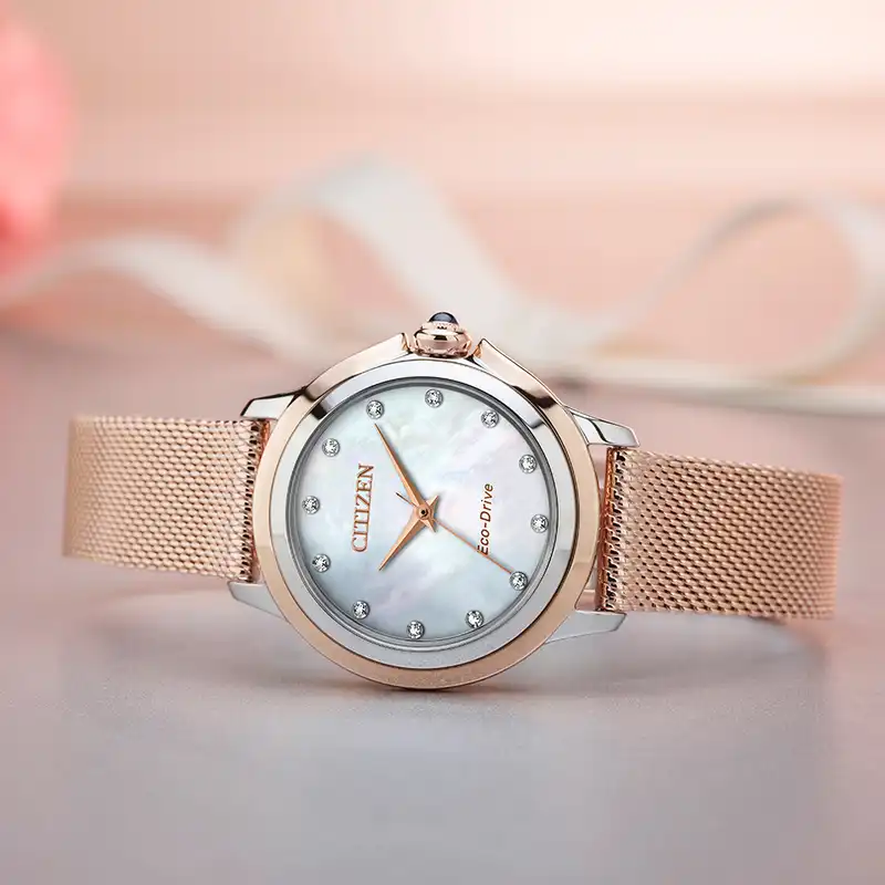 ساعت مچی عقربه ای زنانه سیتی زن مدل EM0796-75D