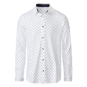 پیراهن آستین بلند یقه برگردان مردانه مدل اسلیم فیت کد 19947917