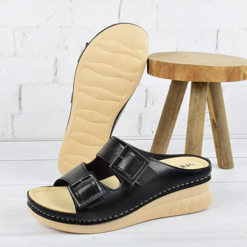 دمپایی زنانه ولمو مدل وینکلر کد BK.2938