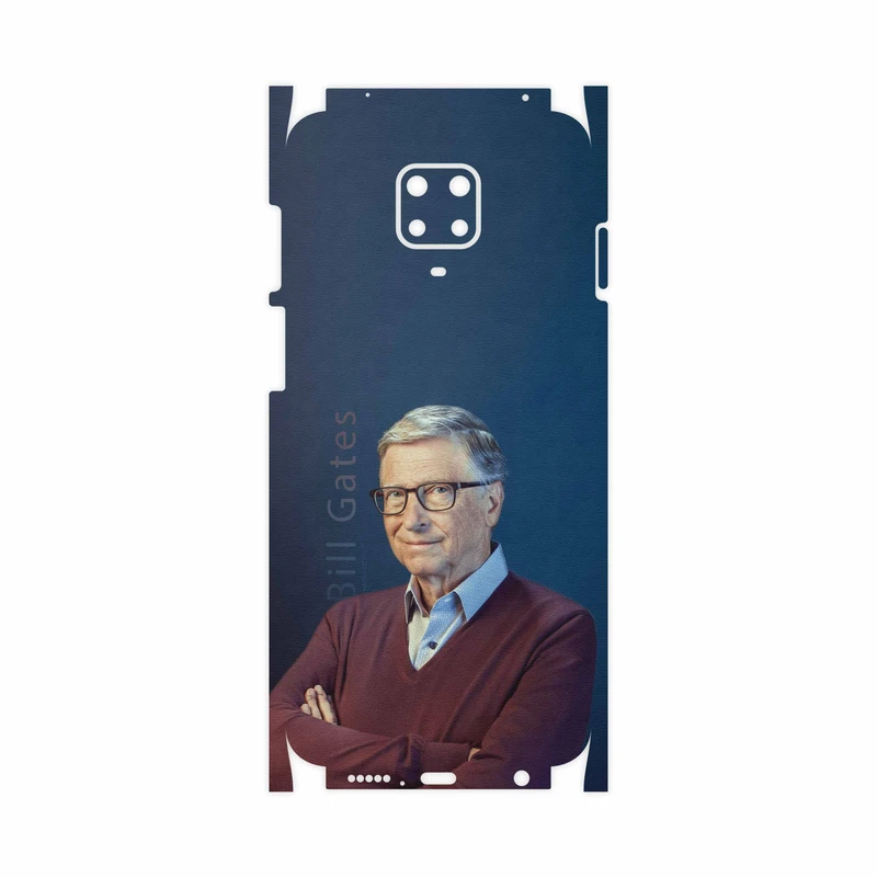 برچسب پوششی ماهوت مدل Bill Gates-FullSkin مناسب برای گوشی موبایل شیائومی Redmi Note 9 Pro