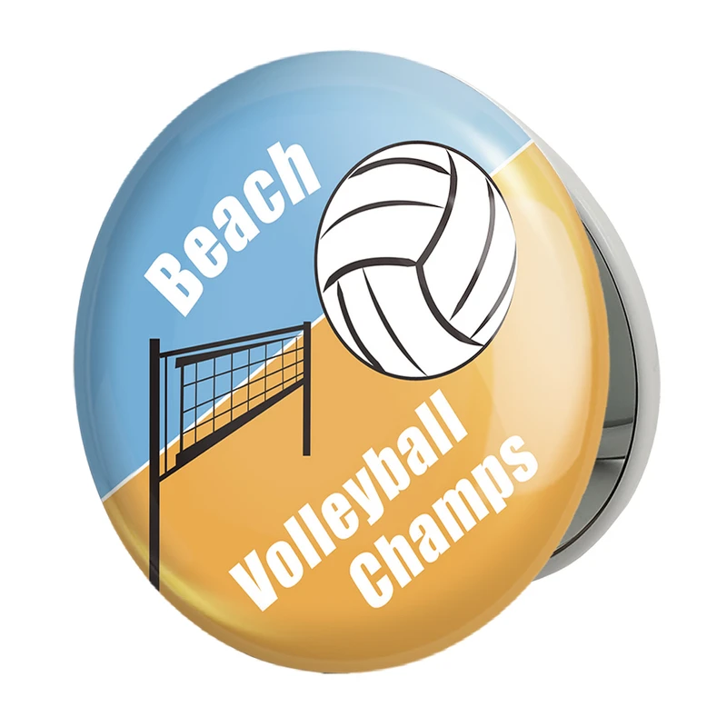 آینه جیبی خندالو طرح والیبال Volleyball مدل تاشو کد 26415 