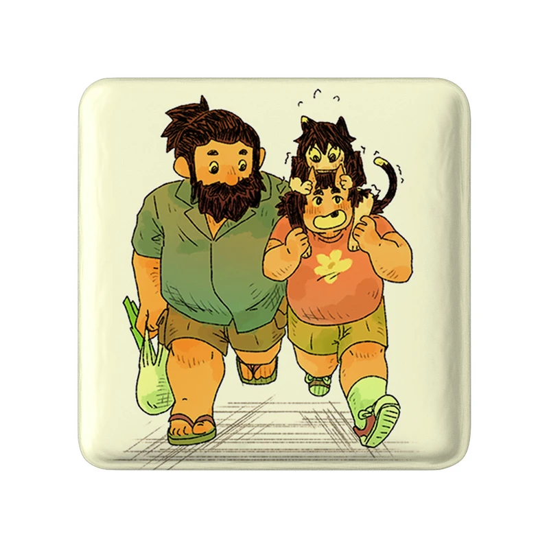 پیکسل خندالو طرح سنشی انیمه خوشمزه در سیاه چال مدل مربعی کد 35883