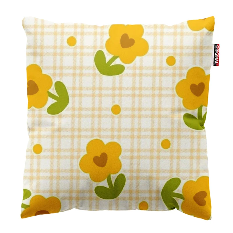  کوسن پاد آفرین طرح گل کد 1522 سایز 30*30 سانتی متر