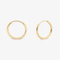 گوشواره حلقه&zwnj;ای طلا 18 عیار دخترانه ناریا مدل مینیمال کد OR1