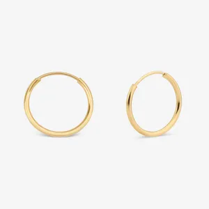 گوشواره حلقه‌ای طلا 18 عیار دخترانه ناریا مدل مینیمال کد OR1