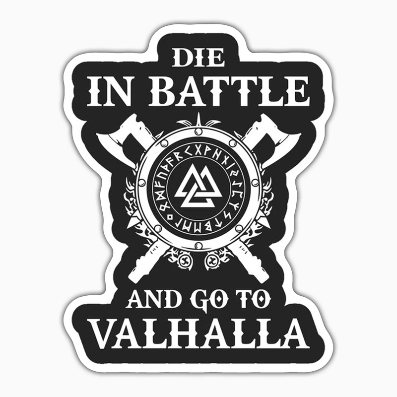 استیکر لپ تاپ و موبایل بووم طرح سریال Vikings مدل Valhalla کد LB2