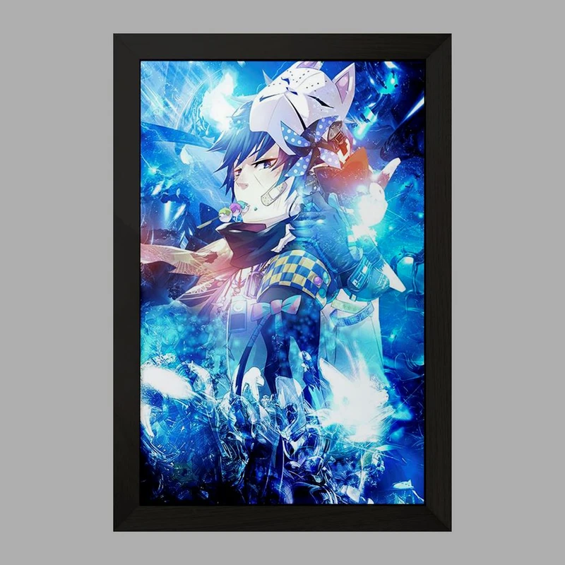 تابلو خندالو مدل رین انیمه جنگیر آبی  کد 16369