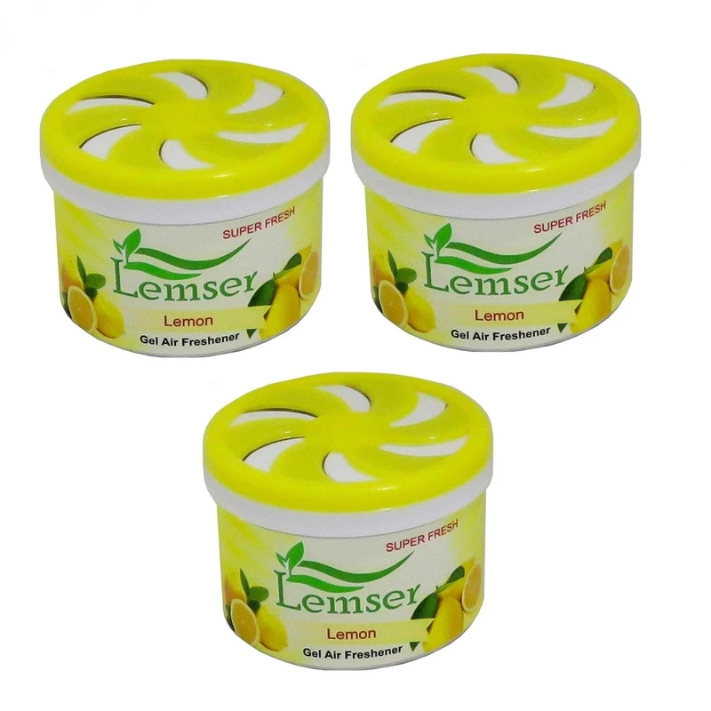  ژل خوشبو کننده هوا لمسر مدل Lemon حجم 90 میلی لیتر بسته 3 عددی