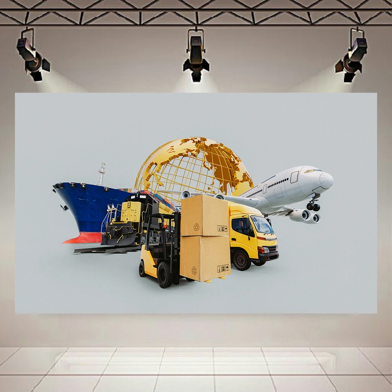  پوستر طرح بک لایت حمل و نقل مدل زمینی آبی هوایی کد AR305733