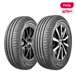 لاستیک خودرو کاپسن مدل   K737 سایز 15 / 60 / 205 میلی‌متر تولید سال 2025 - 2 حلقه